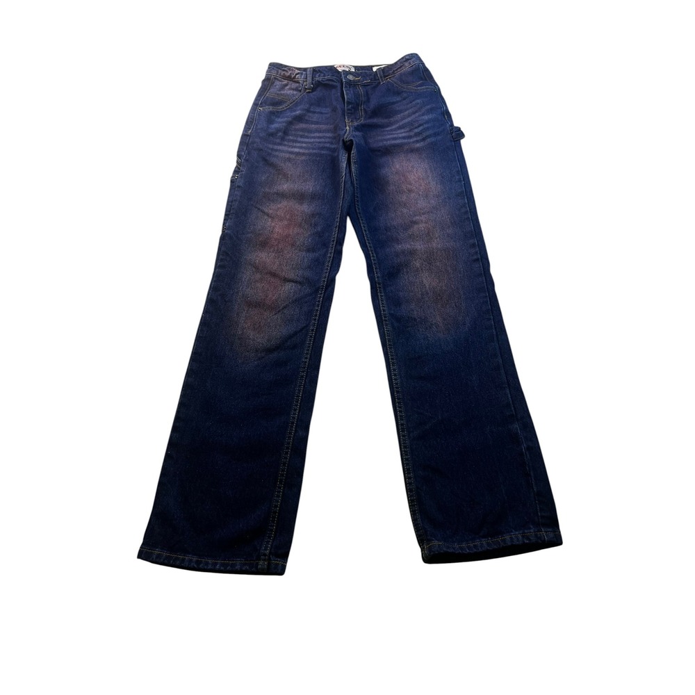 GUESS Originals Carpenter Jeans Womens 26 Dark Wash Wide Leg Utility Denim Y2K